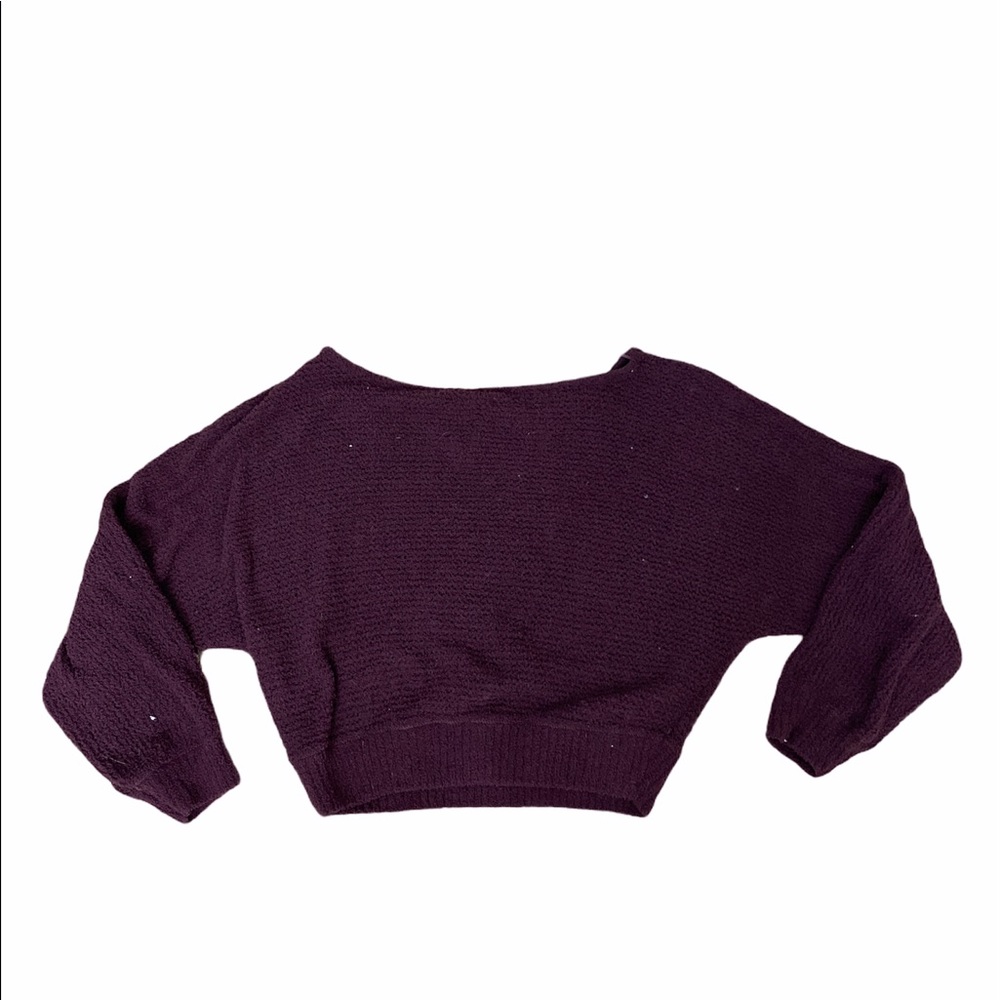 Purple knit sweater